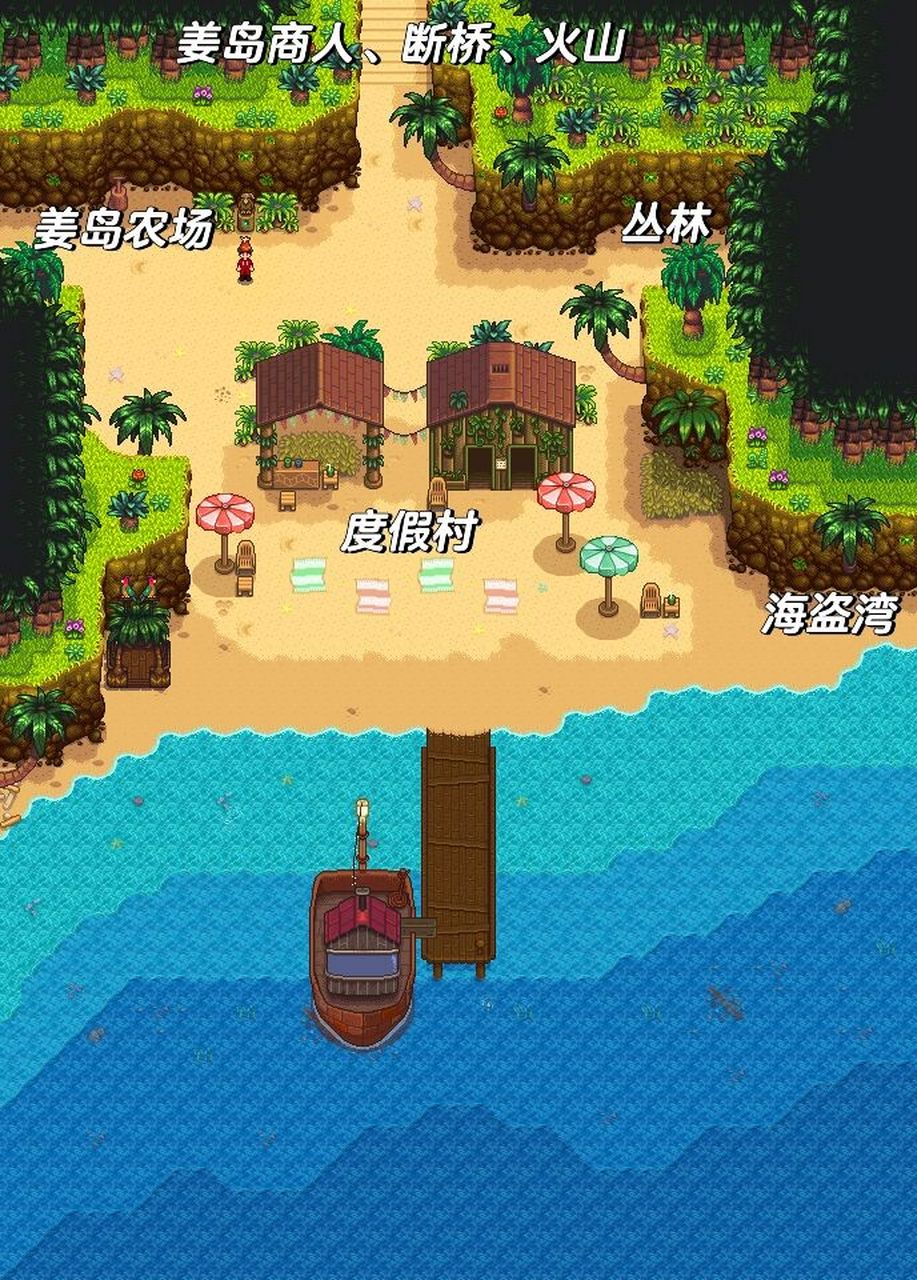 星露谷物语"早知道就好了"之姜岛初见篇 很多新手友友姜岛初见难免会