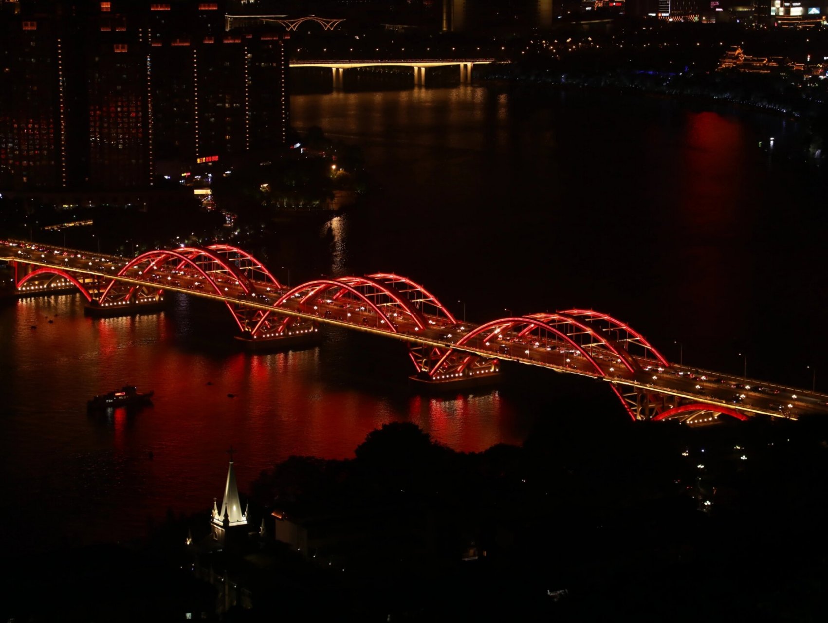 柳州马鞍山公园夜景好美!