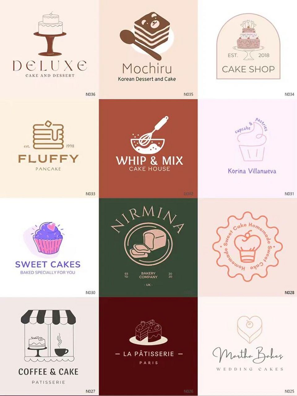 甜品店logo设计理念图片