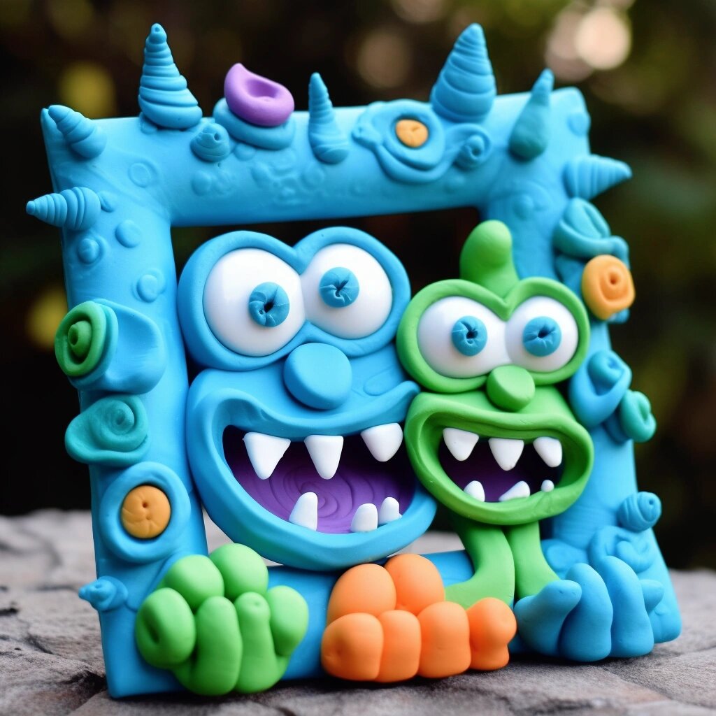 手工粘土小怪兽粘土超轻合集ai粘土绘画 治愈一切不开心#我的手工日常