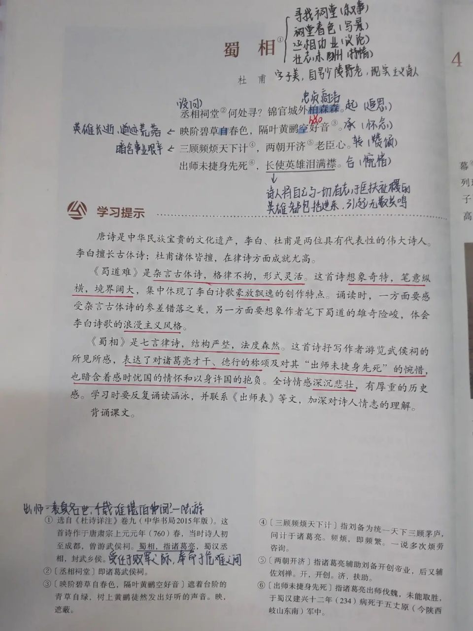 蜀相思维导图图片