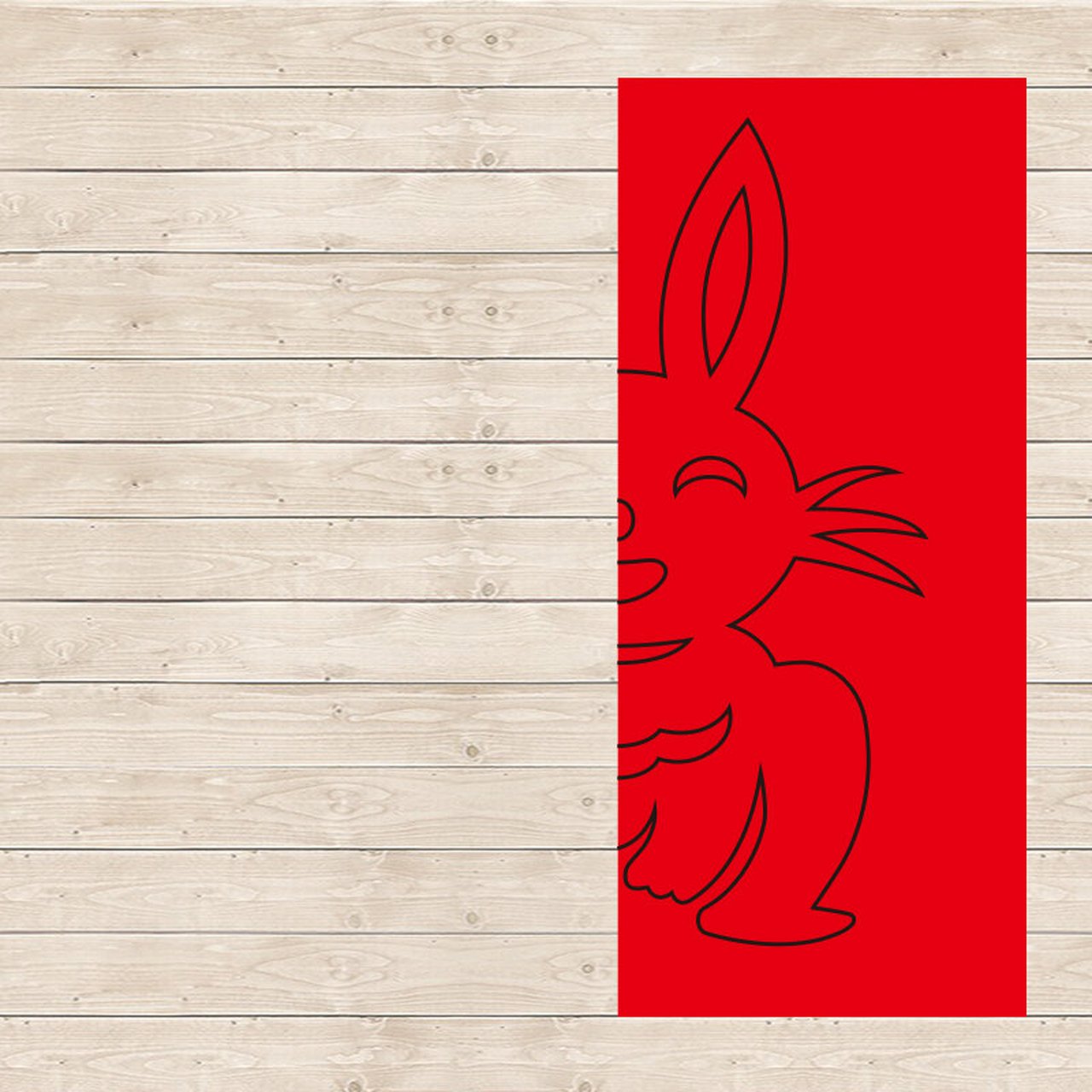 小兔子对称剪纸步骤图片