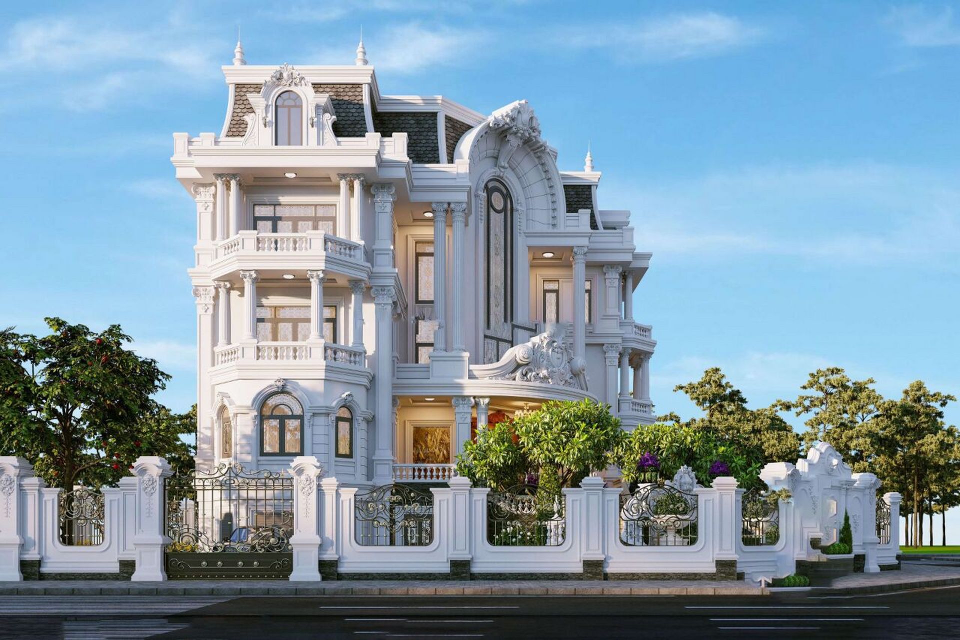 五层豪华新古典欧式风格自建别墅 如有自建房需求,欢迎沟通交流