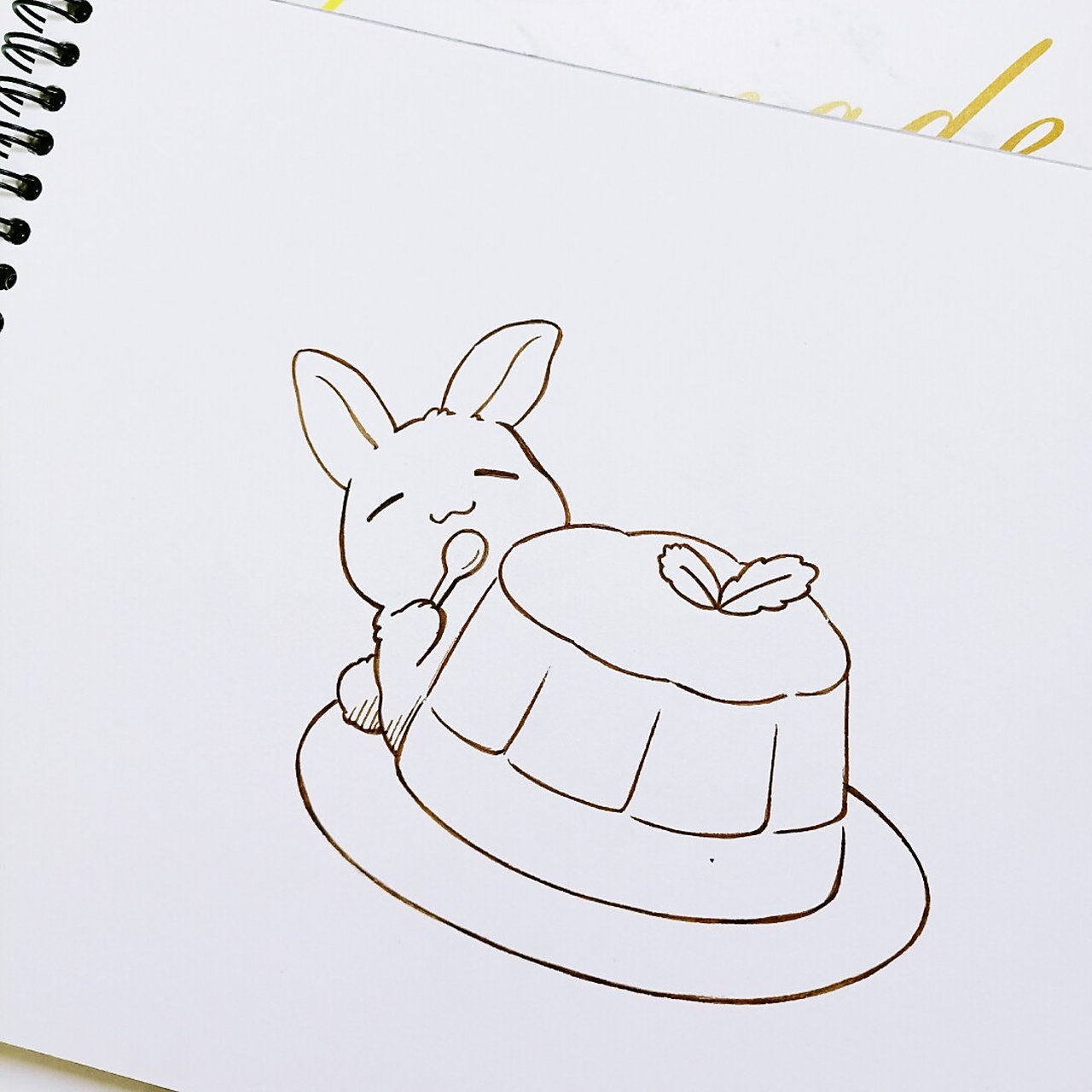 叮咚~ 您点的蛋味焦糖布丁来啦~ 92929292 #简笔画教程