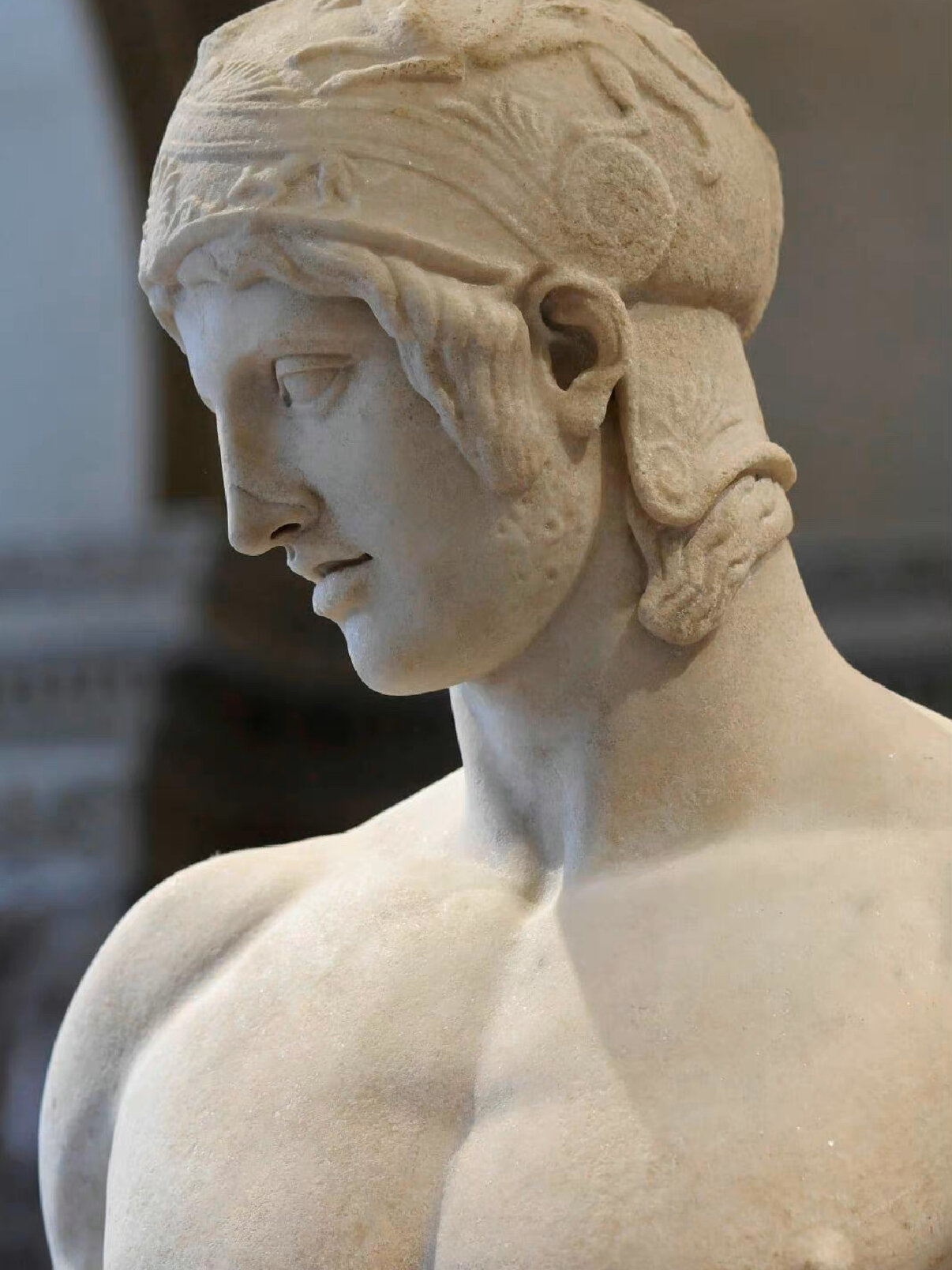 战神阿瑞斯,罗马大理石雕像