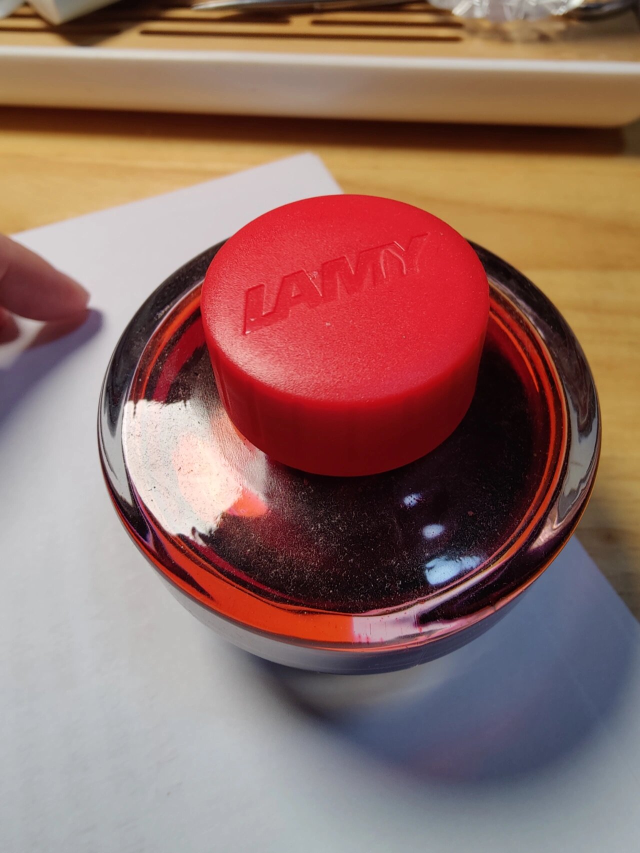 推荐一款防水的红墨水,正红,艳