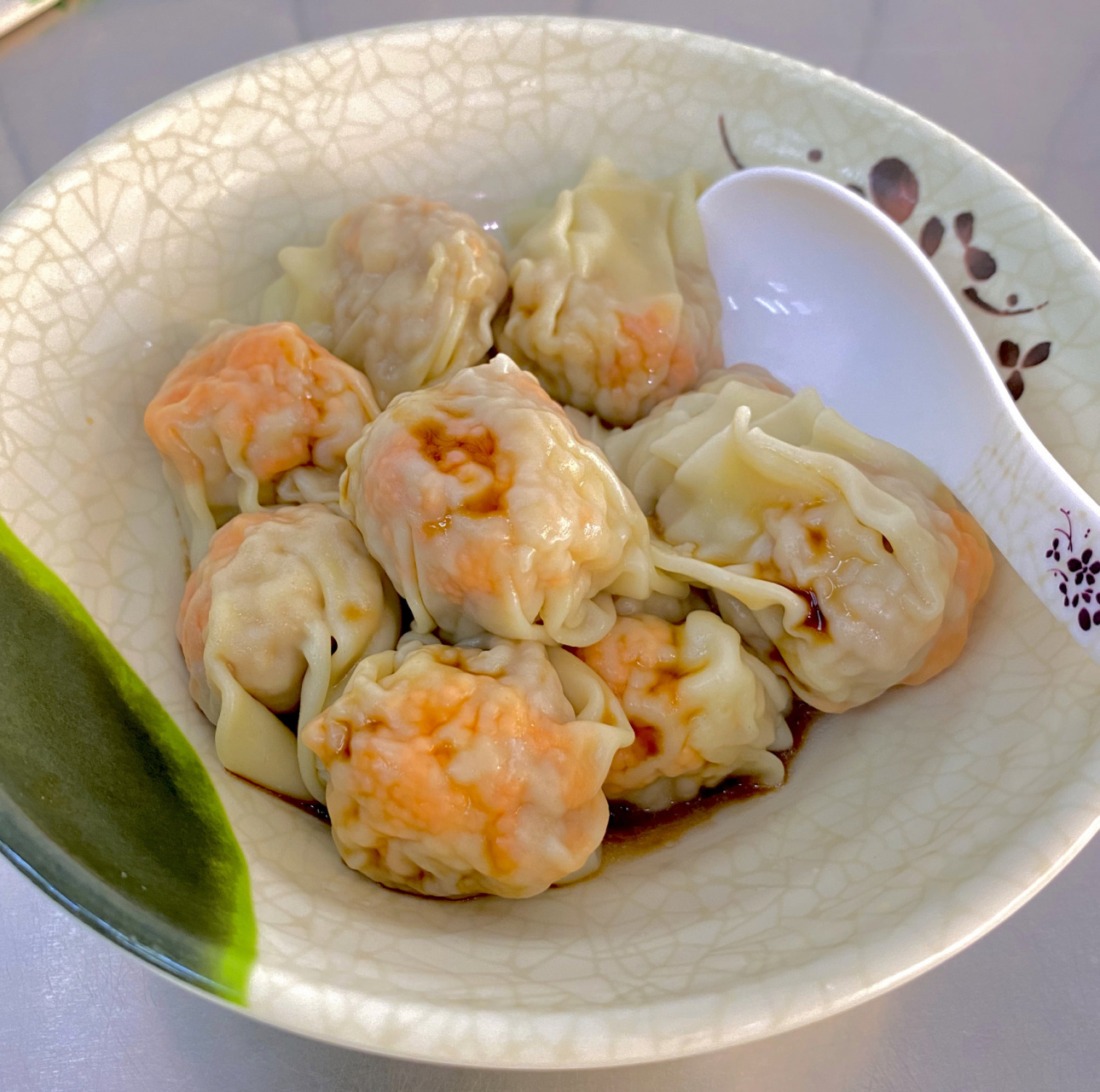 热量测评14袁记云饺 袁记云饺 鲜虾蟹籽云吞 一个25g热量62kcal 建议