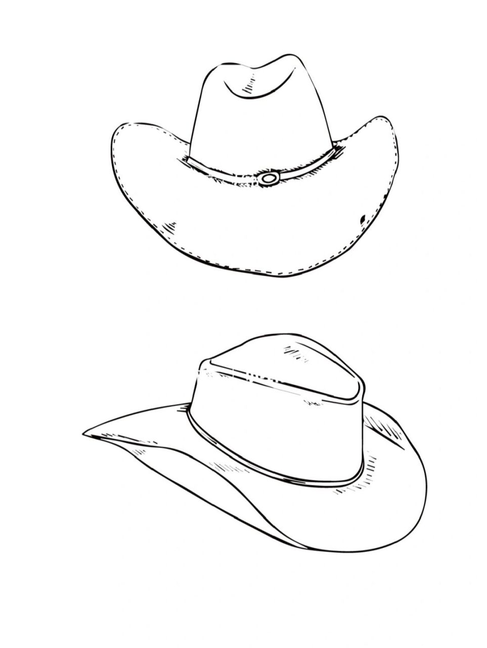 夏日草帽素材 | 草帽系列(可打印) 整理一组草帽9100系列素材简笔