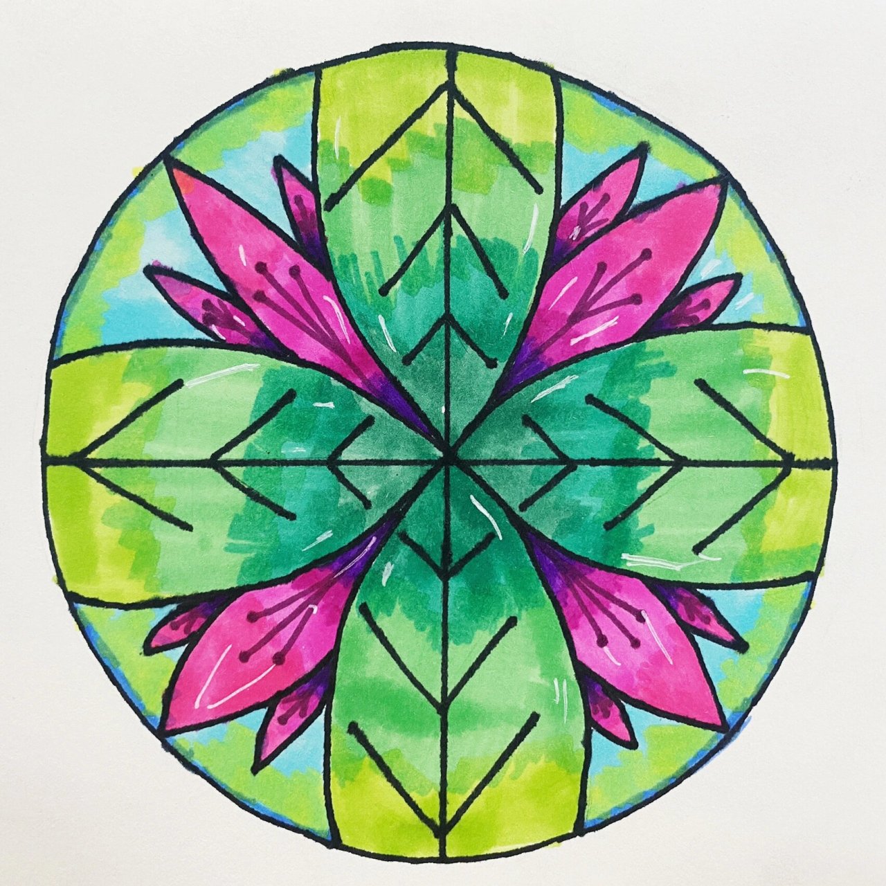 美术课堂作业记录|适合纹样 找了一些比较满意的作业分享给大家.