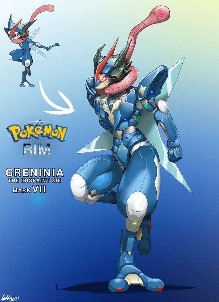 来自国外插画师的一组宝可梦机甲魔改插画.