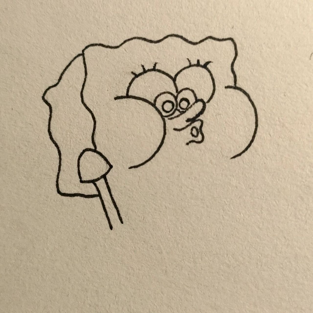 教你画发射爱心海绵宝宝!