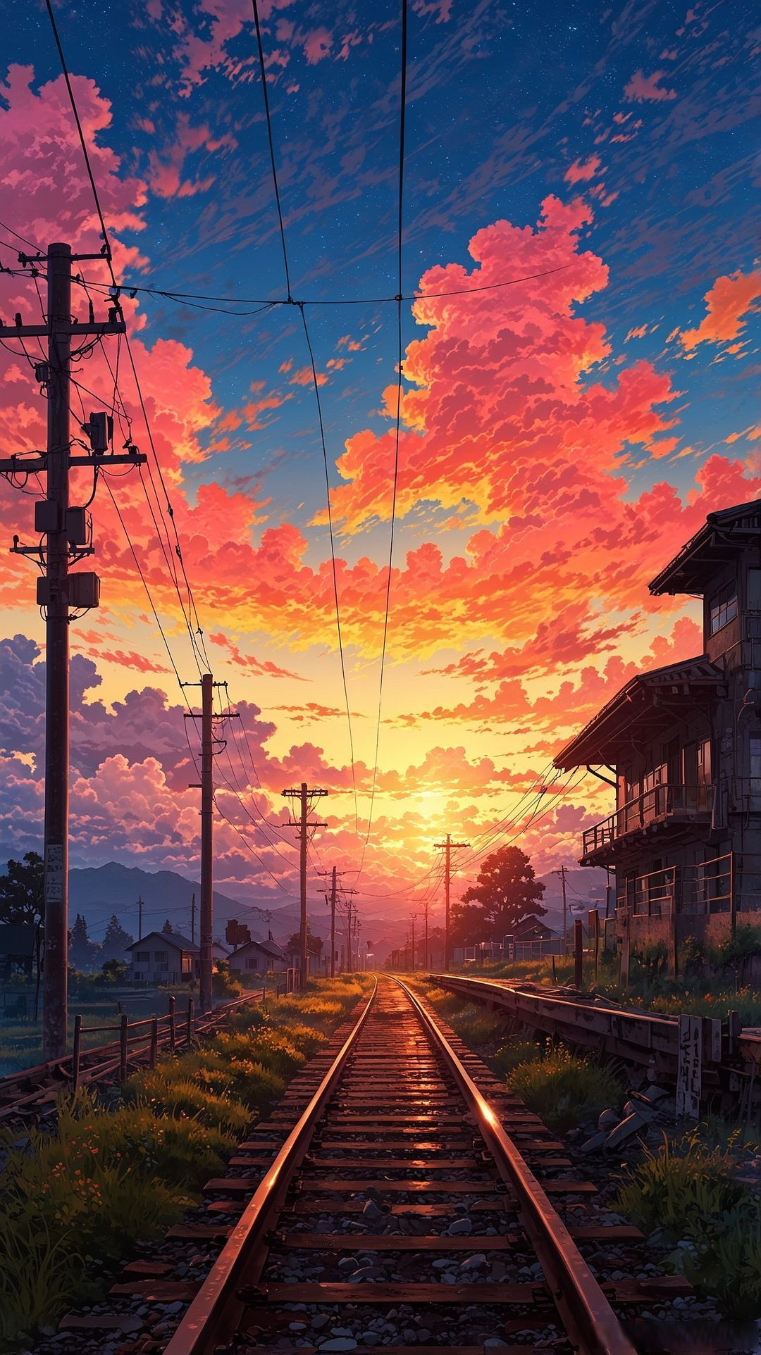 每一次落日,都是离别,也是新的启程.无论多难,未来总在尽头等待