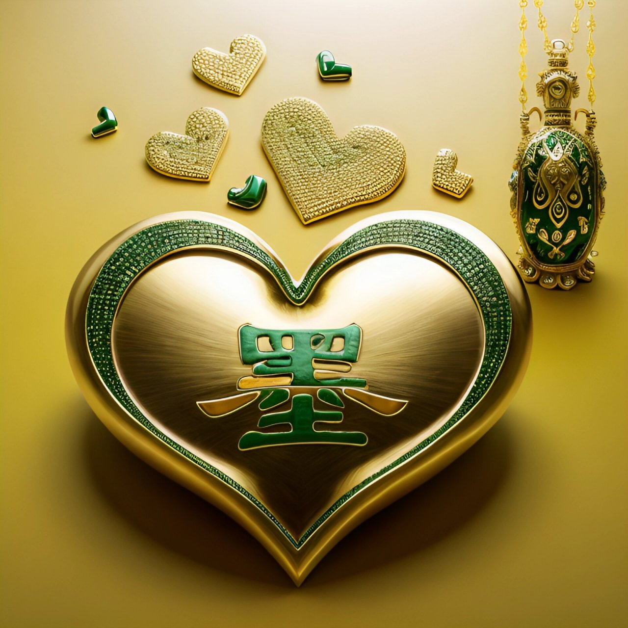 心形艺术姓氏头像