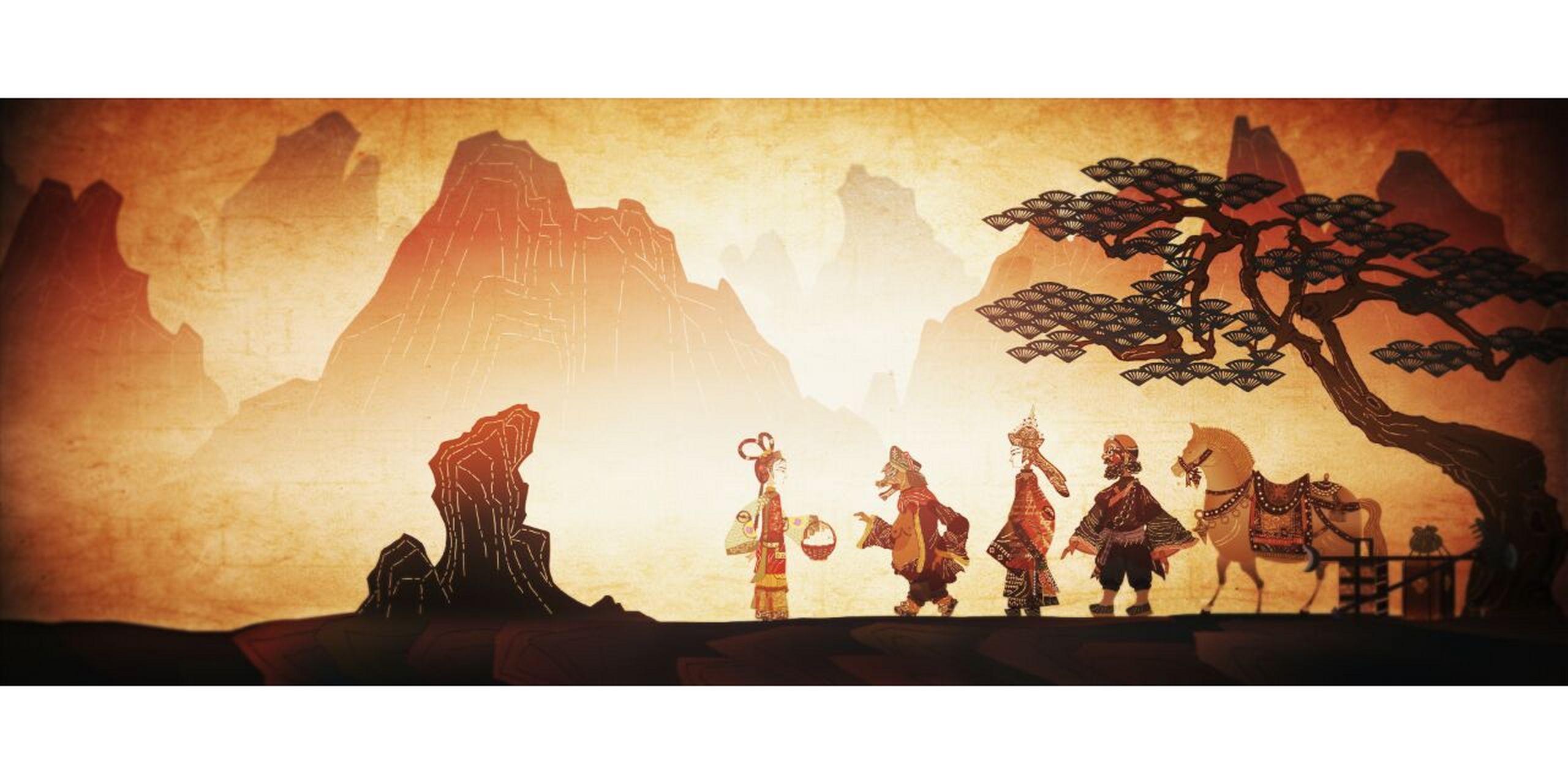 皮影动画《孙悟空三打白骨精》作品截图 #皮影#0202#非遗皮影