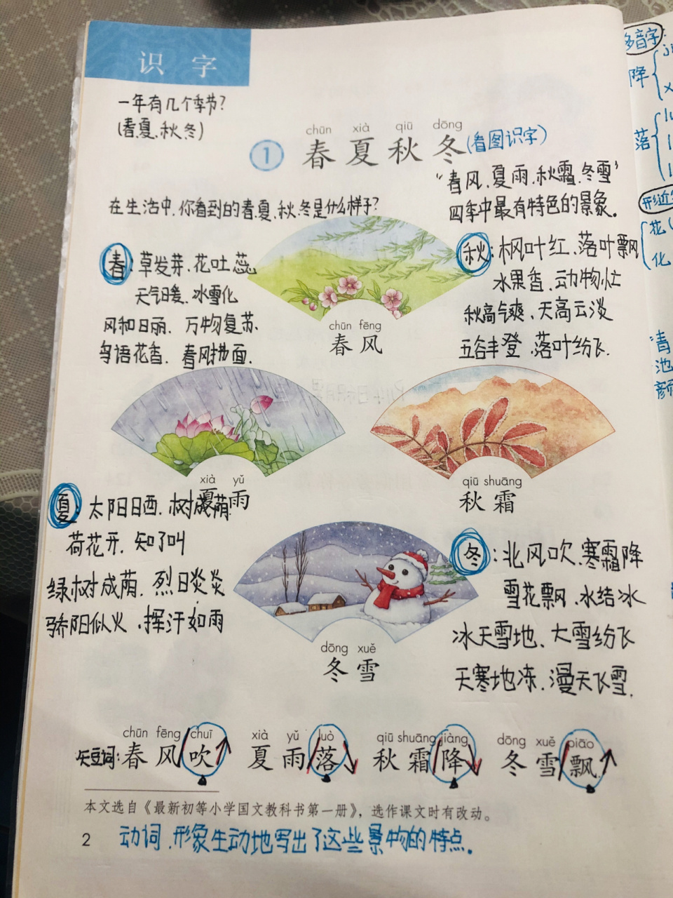 四季现代诗歌春夏秋冬图片