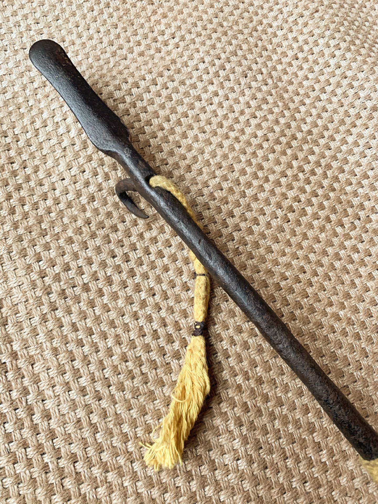 清代◎八宝鐏鸭嘴龙须枪