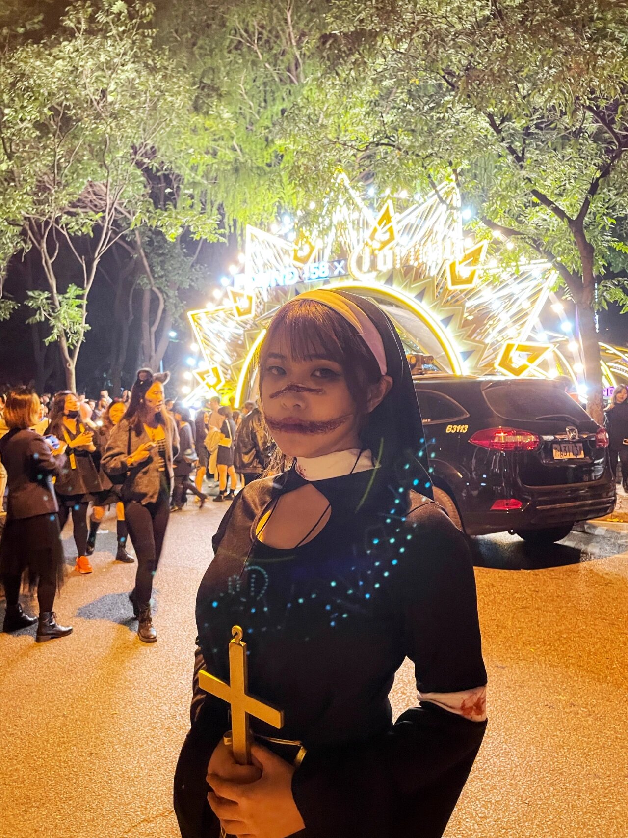 了一年一度的万圣节辣42(99)40 很早就收藏了ins上的裂口女妆容