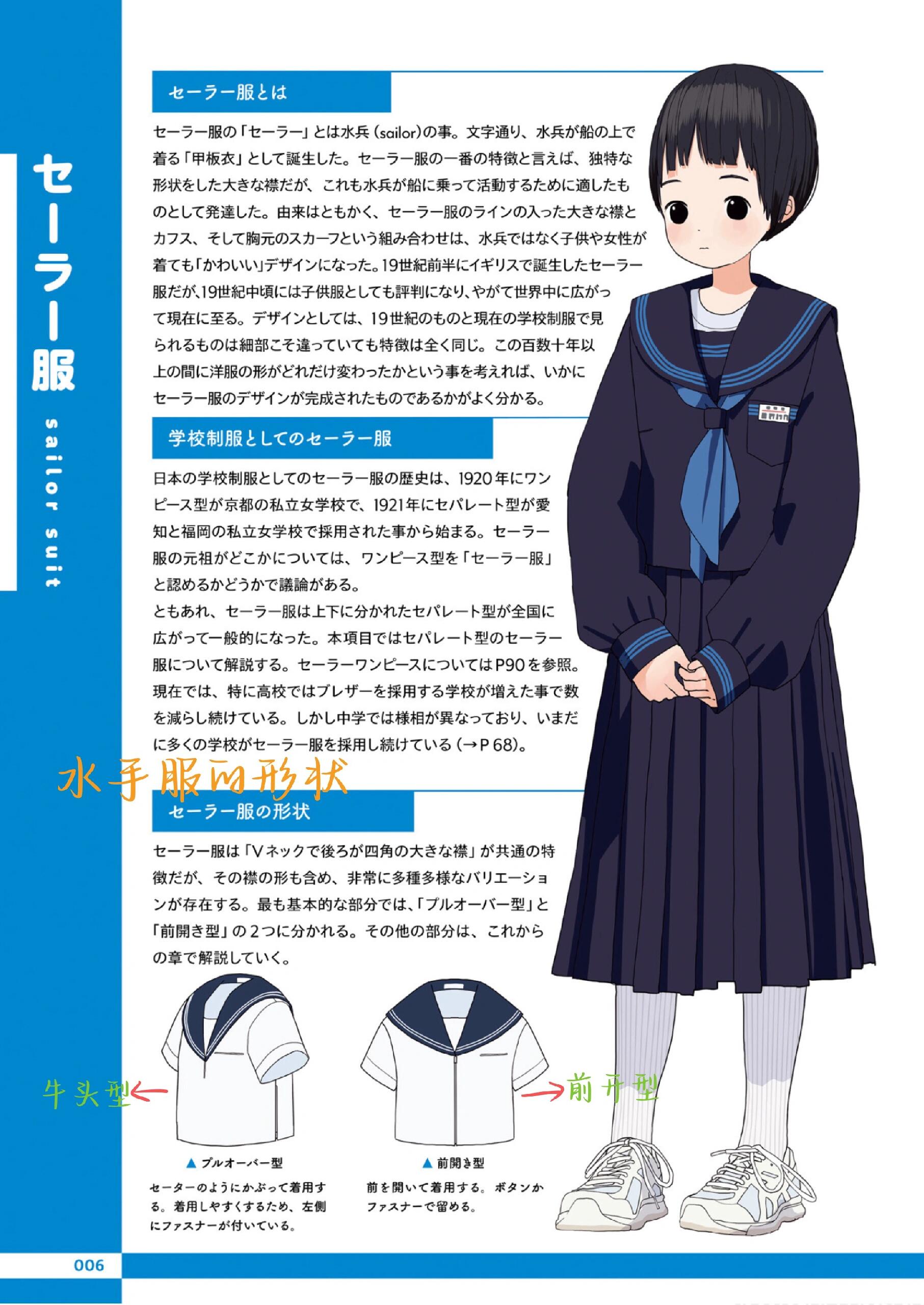 水手服介绍(一) 第一次做这类分享,没什么经验,要是有什么需要改动的