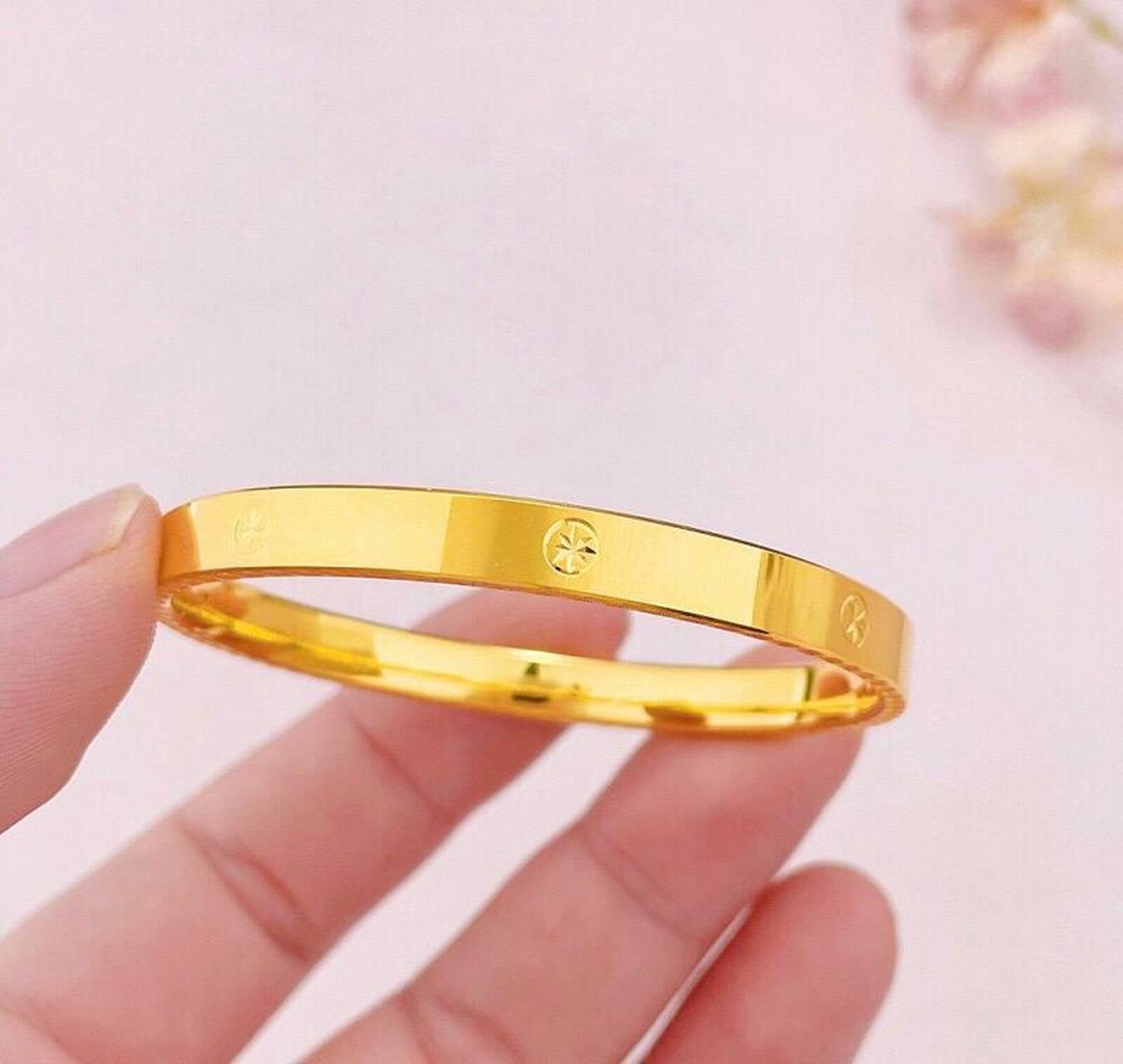 2024年最火黄金手镯 1祥云黄金手镯:祥瑞之云气,在中国传统神话内