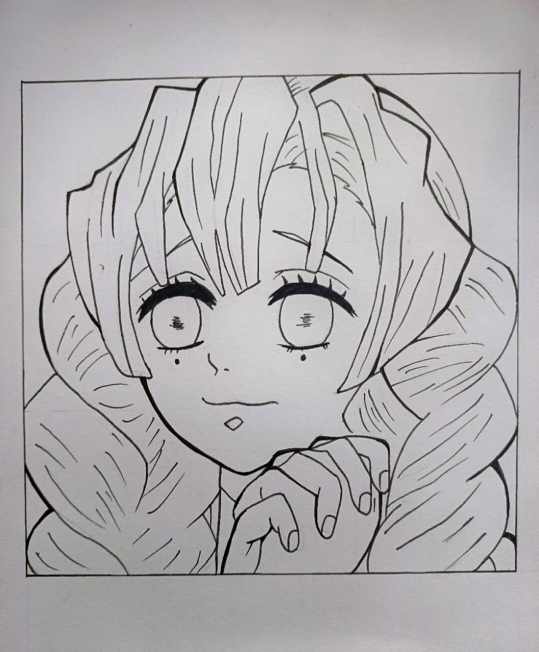 不知道说啥##鬼灭之刃# #甘露寺蜜璃# #手绘# #马克笔手绘