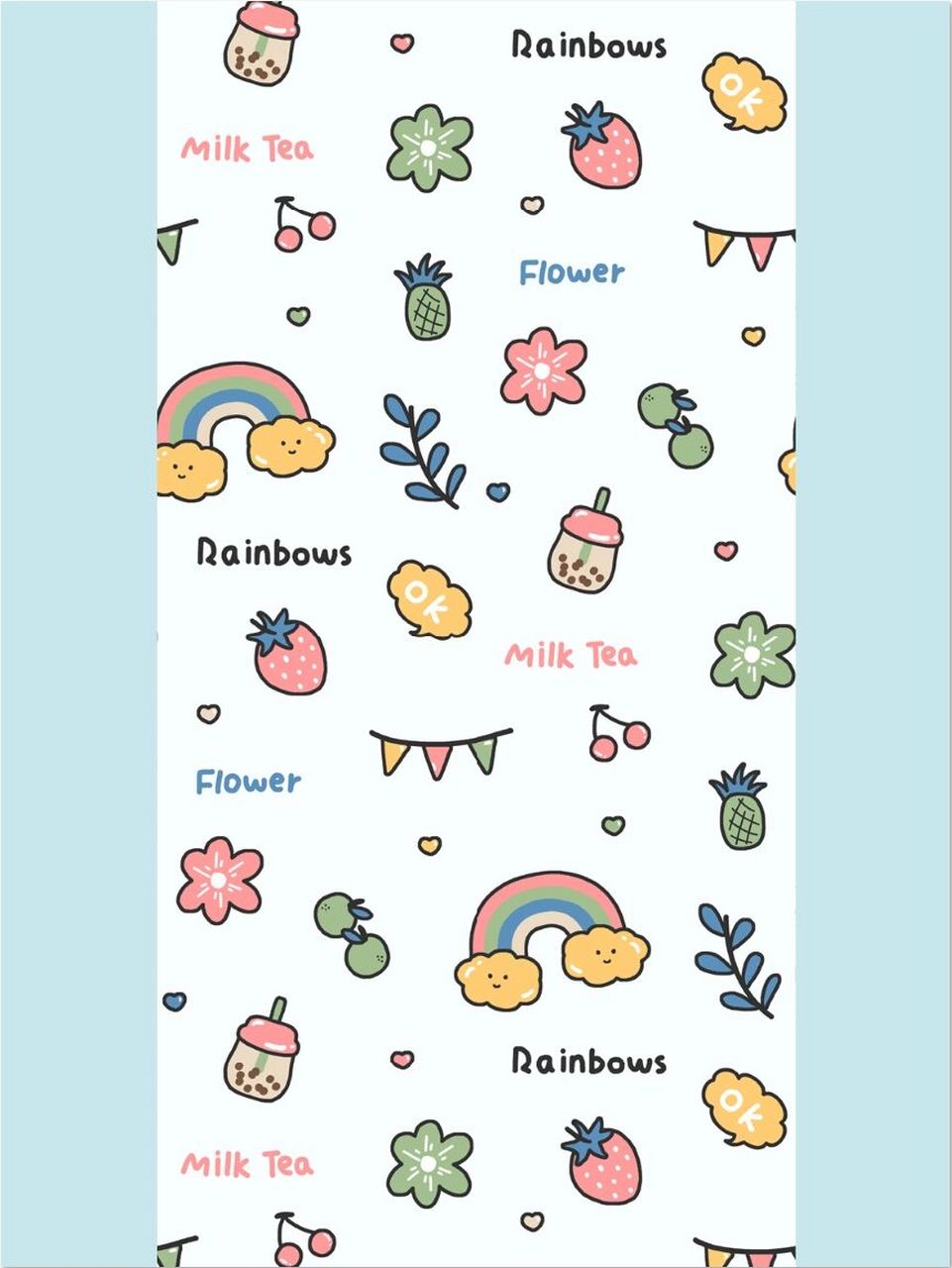 100期卡通小图案手帐素材 原创手机壁纸插画 花型 | 图案设计 可约稿