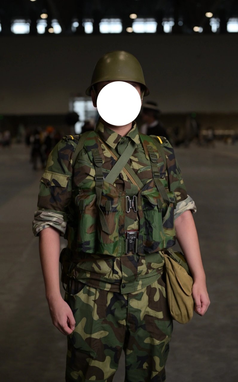 87时代老学校——90年代末至2000年代初步兵 87式迷彩服初代,gk80钢盔