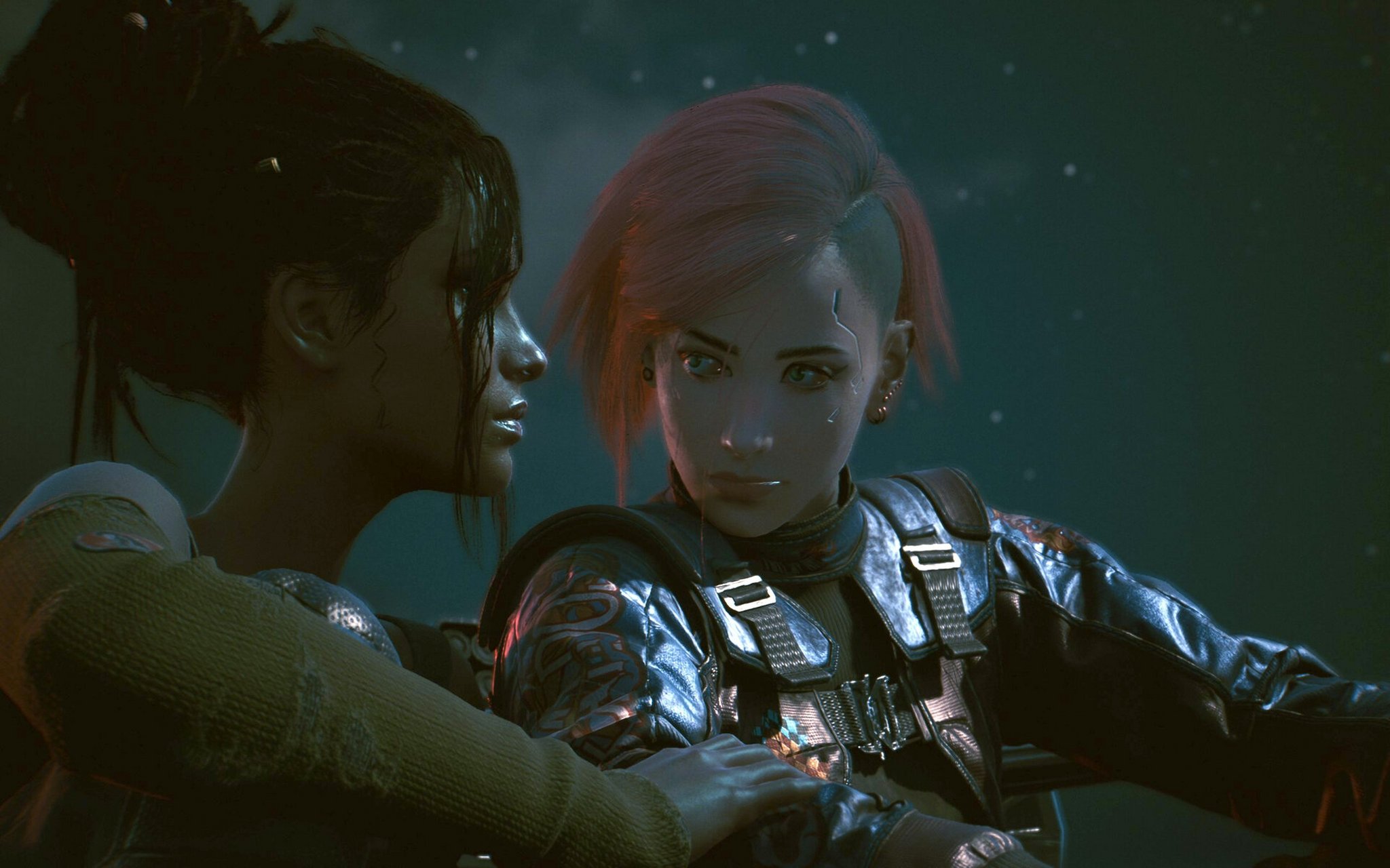 赛博朋克2077大结局 身为女v 虽然推不倒帕南 但最后还是和帕南走了!