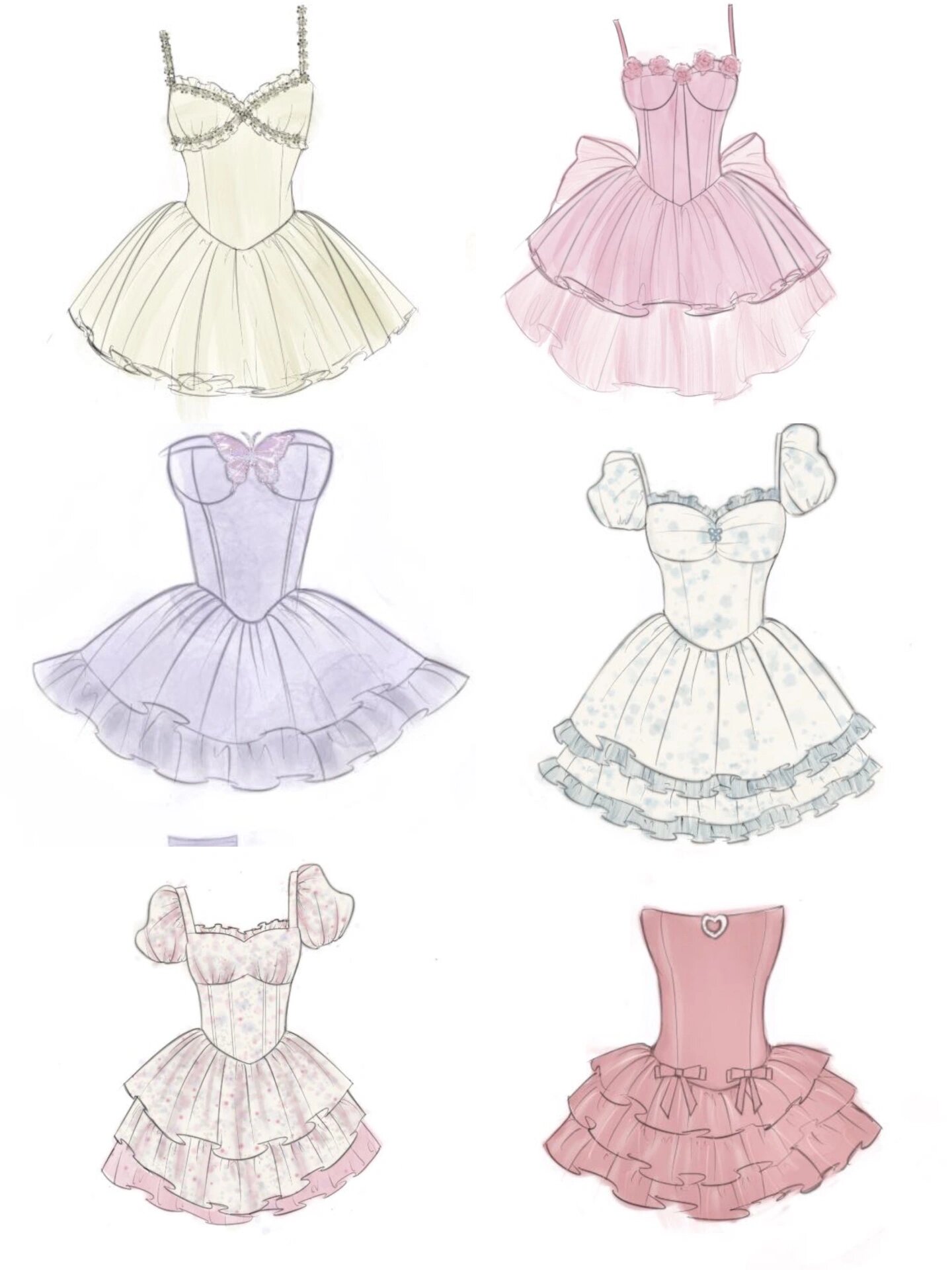 服装手绘合集|可爱的少女裙919378