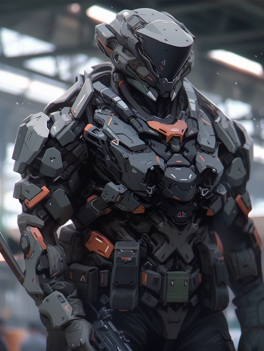 超酷赛博朋克机甲