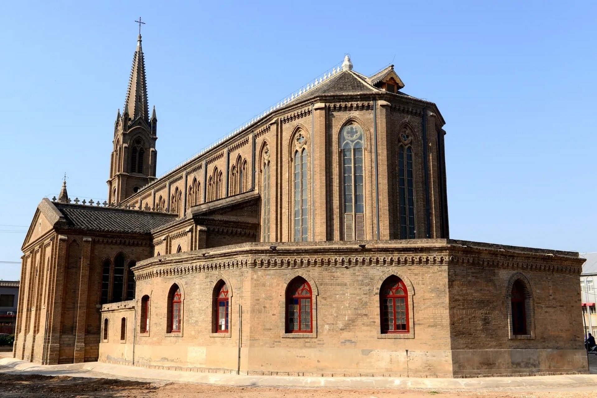 河北邯郸大名府-宠爱之母大教堂 大名县天主教堂又称"宠爱之母大教堂"