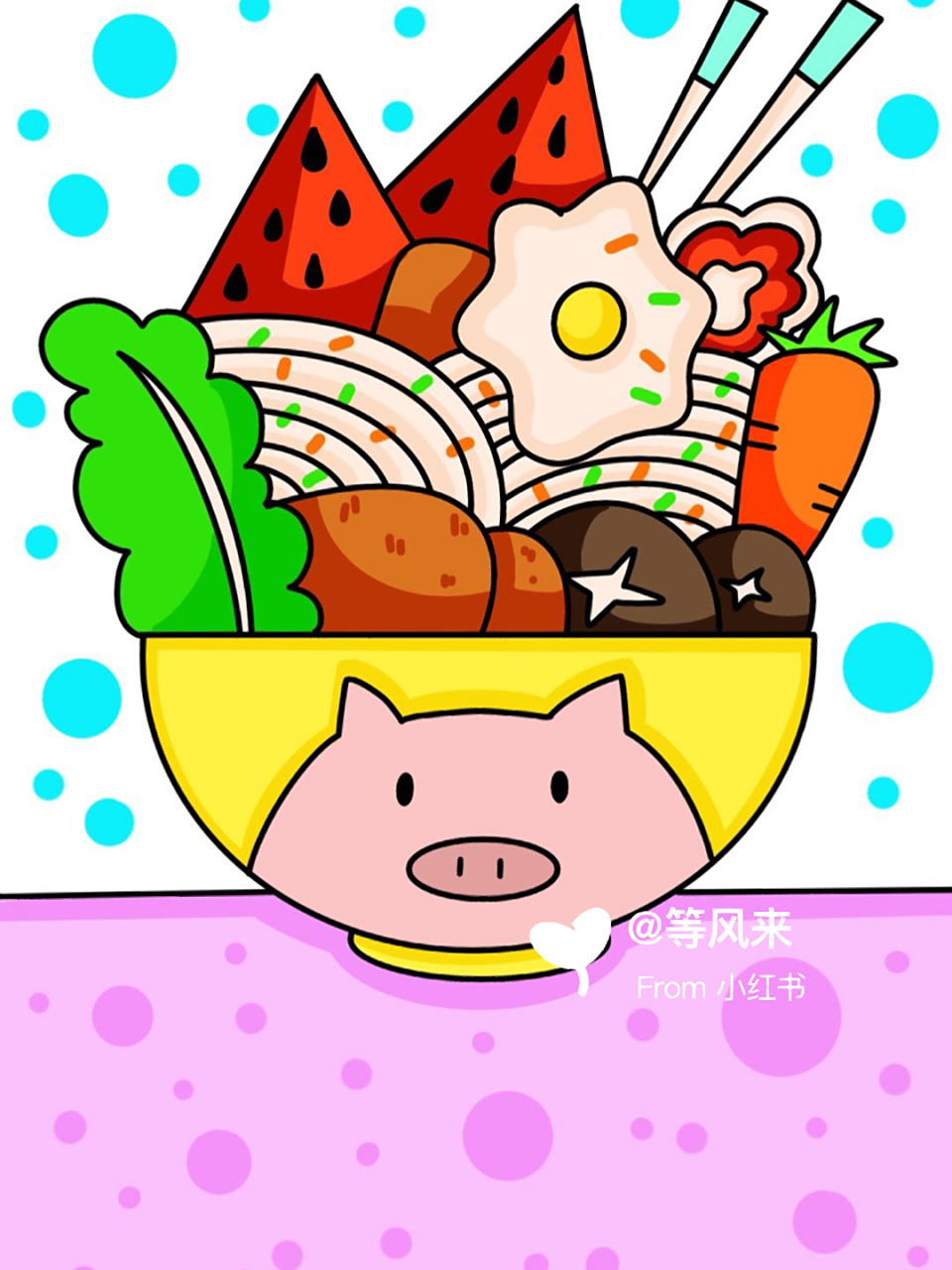 面条91 创意画 儿童画 #儿童简笔画# #创意美术儿童画# #儿童创意画