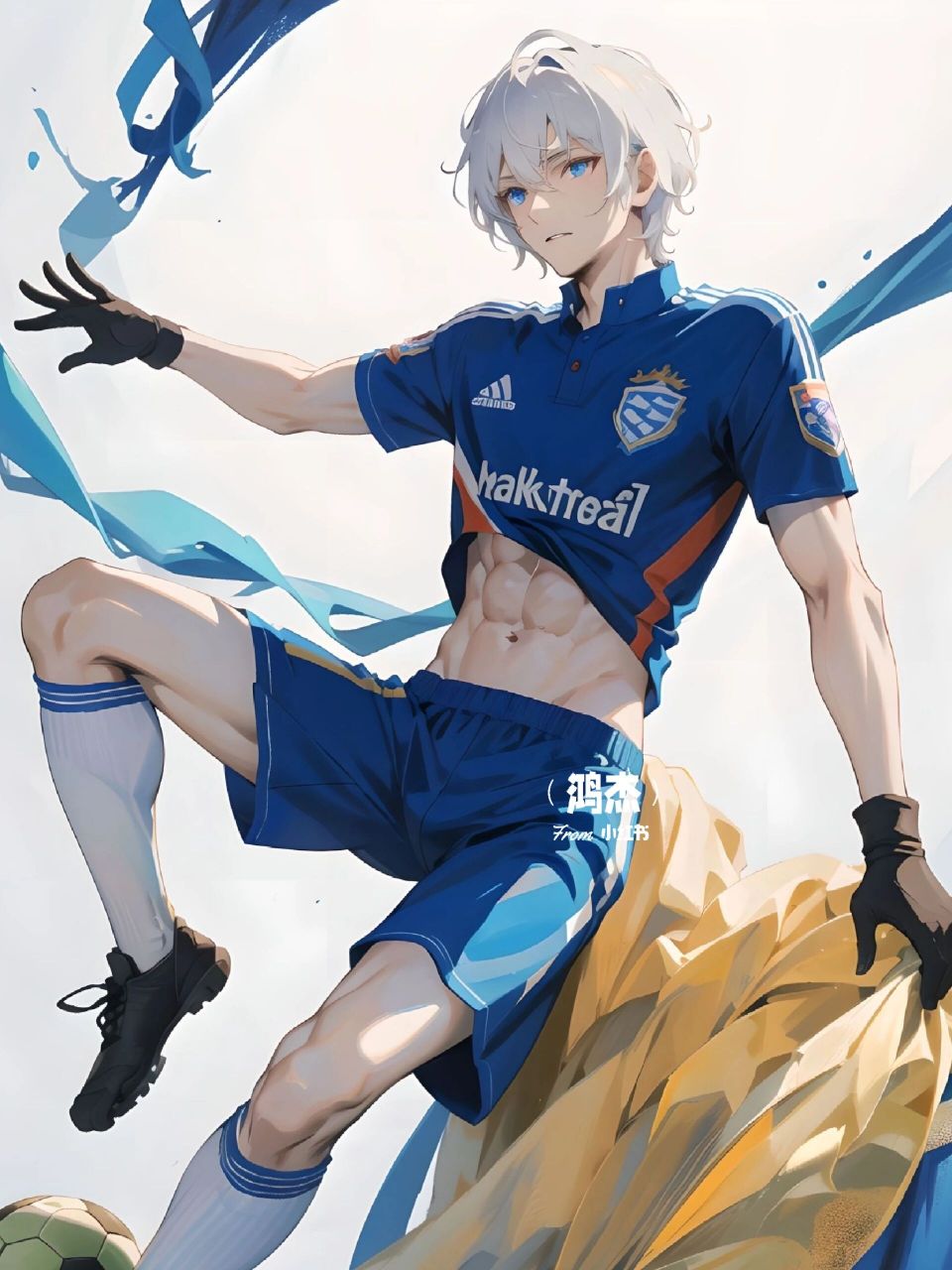 足球腹肌少年第1弹丨男生壁纸           图片由mewxai生成