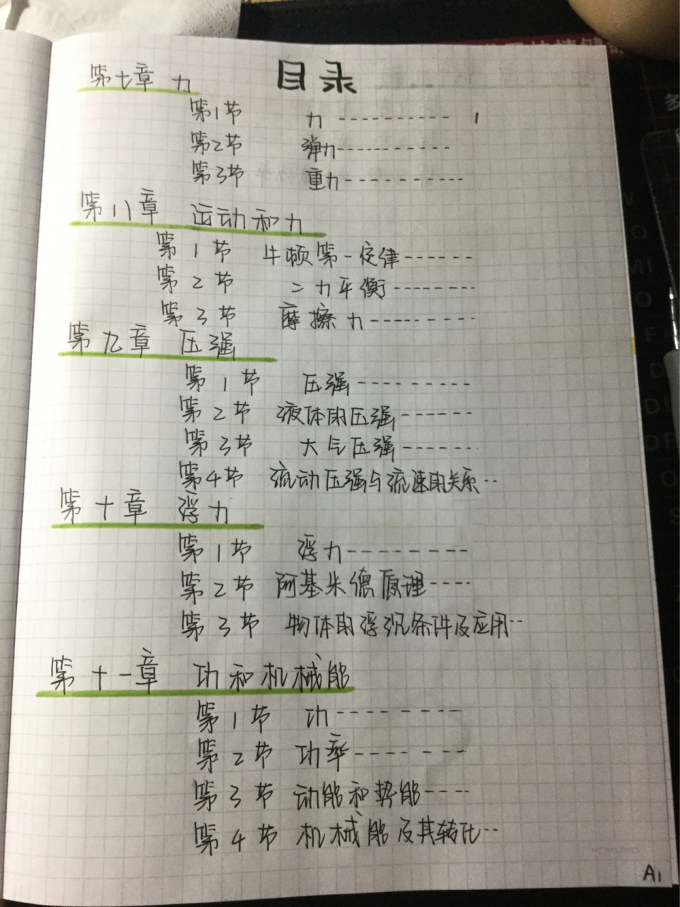 八下物理笔记第一波 排版丑别喷别喷