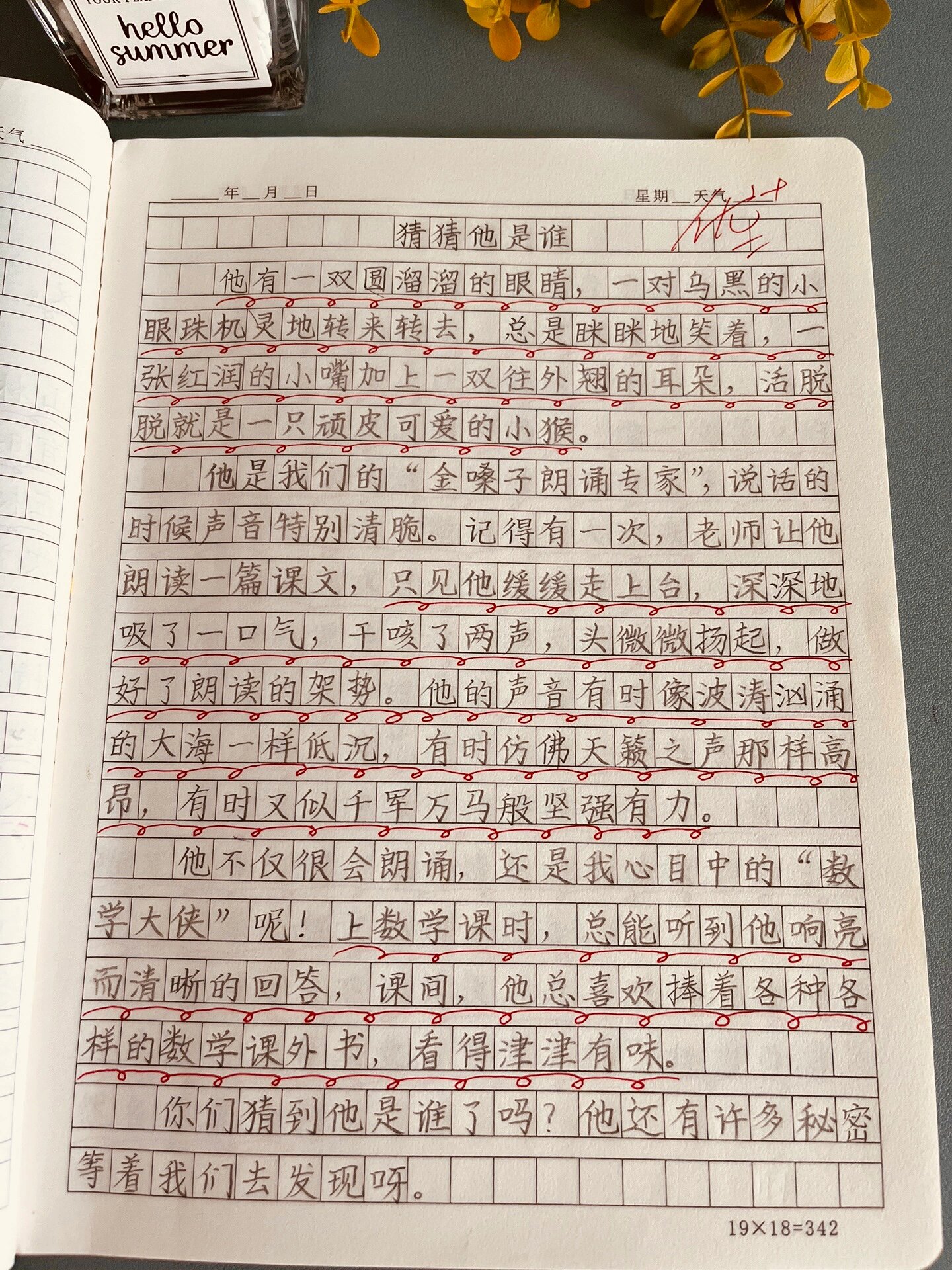 三年级作文《猜猜我是谁》