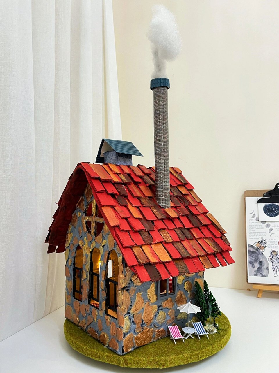 森林小屋 幼儿园手工作业必备单品--手工房子 教程来了 	 准备材料