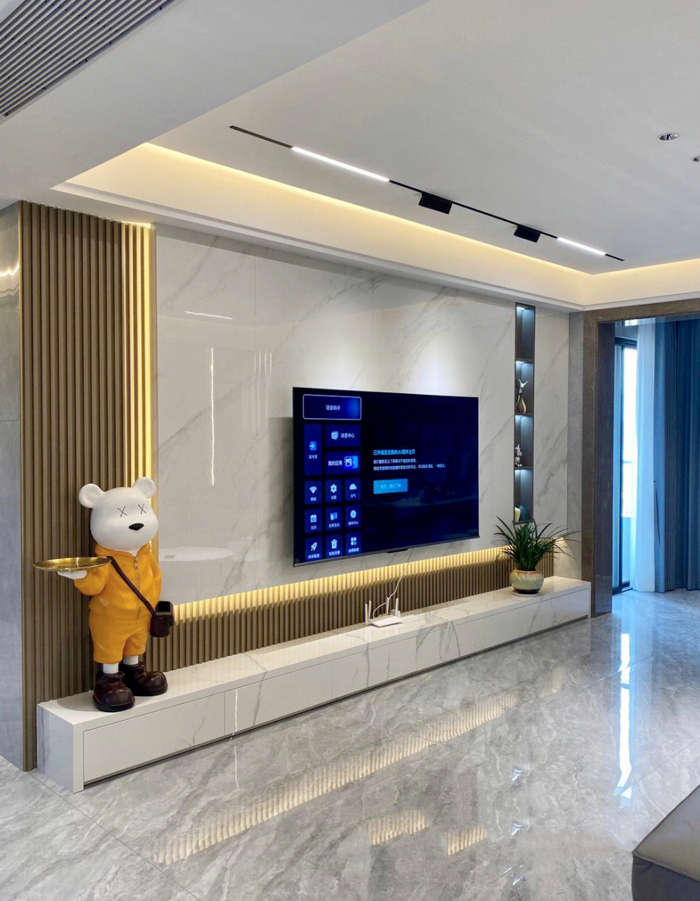 九款最流行的电视背景墙 极简 轻奢  优雅为主 现代轻奢,设计删繁就简