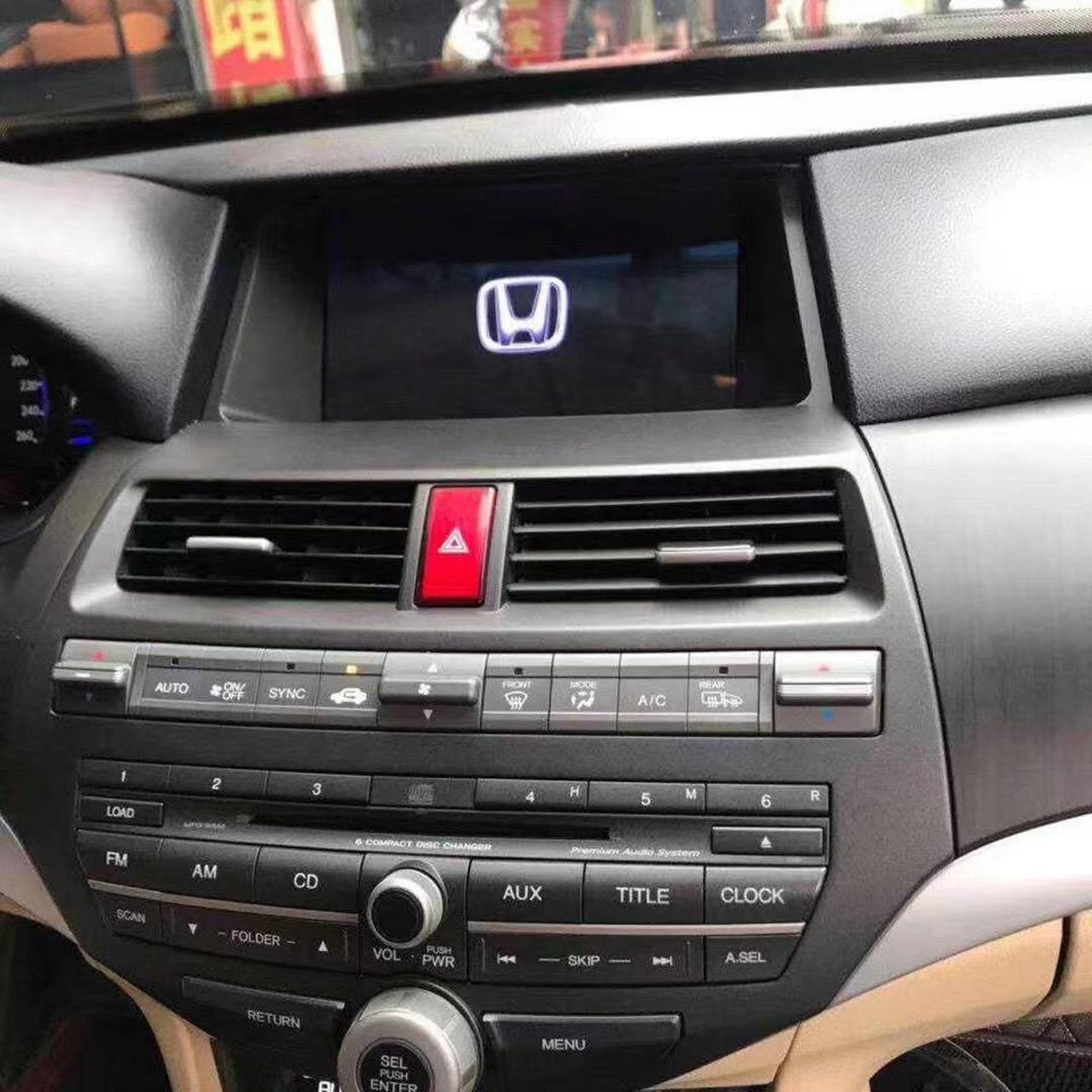 本田八代雅阁歌诗图中控屏导航一体机.