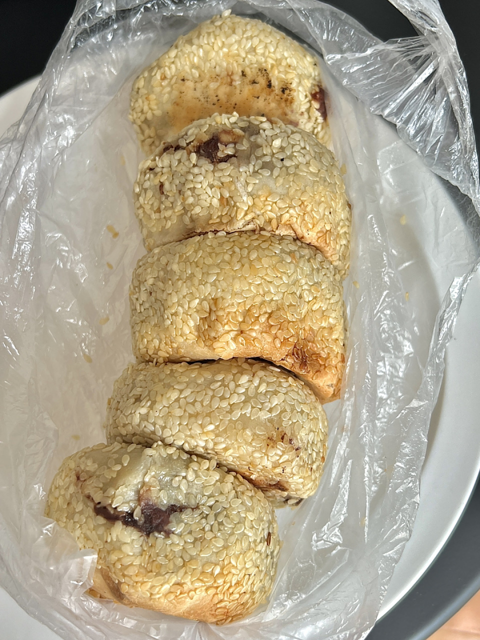 老北京人做糕点就是实在 北京牛街满恒记的豆焰火烧 	 一包五个加上