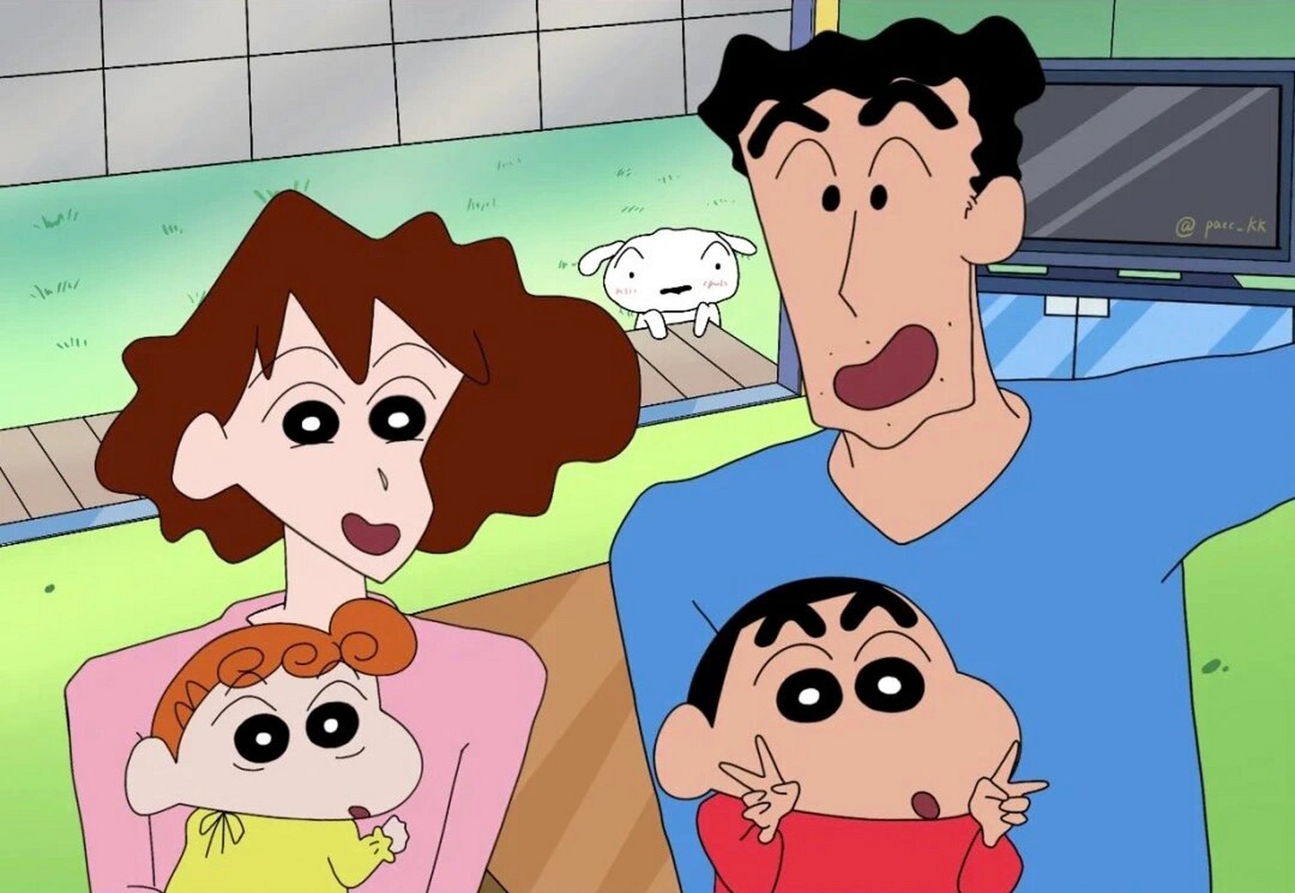 蜡笔小新全家福 是我羡慕的蜡笔小新家庭没错了