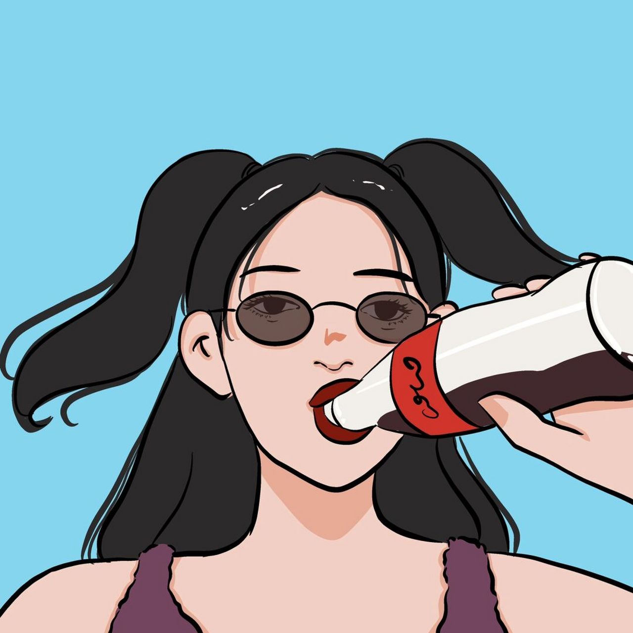 插画 | 头像 |快乐肥宅水 可乐04 图片可做个人头像,个人壁纸 92