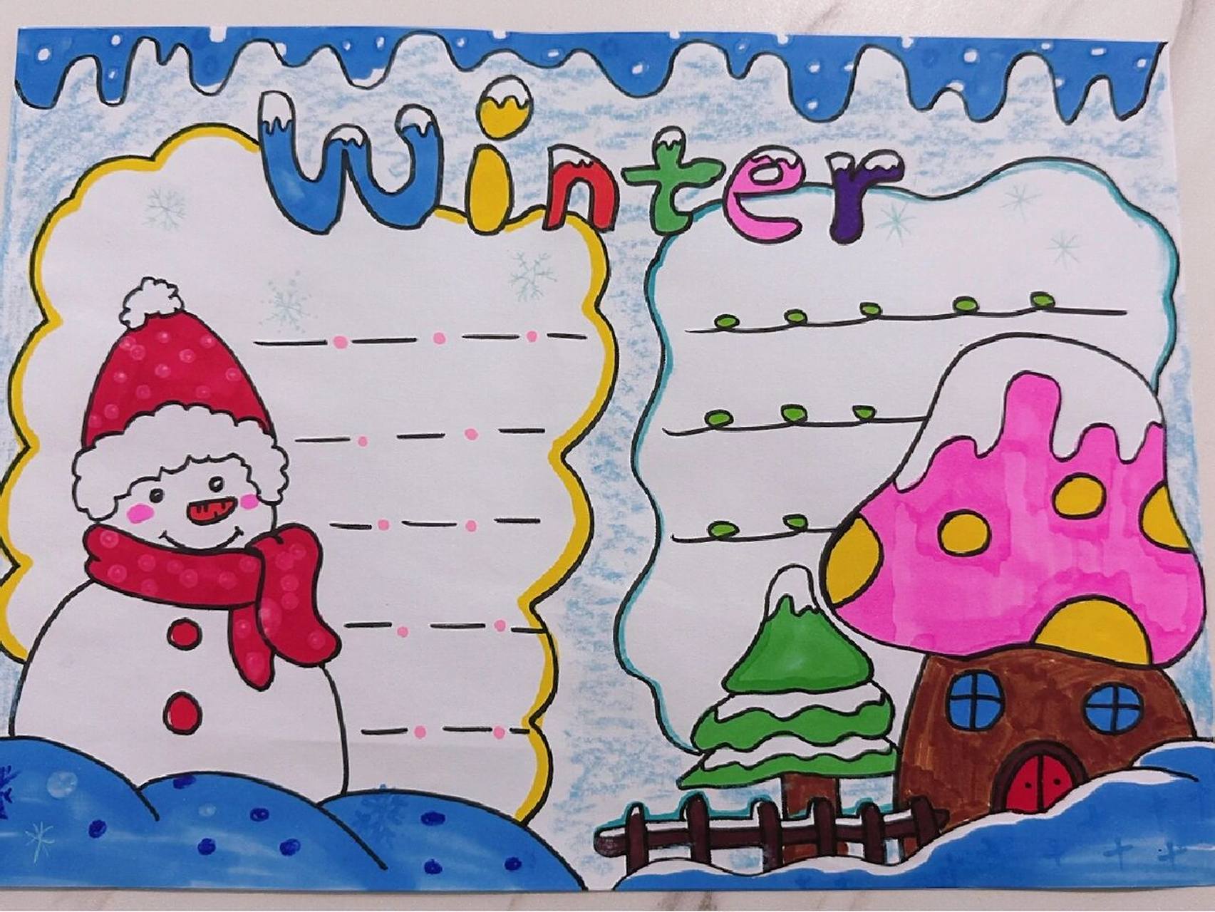 英语手抄报 季节手抄报