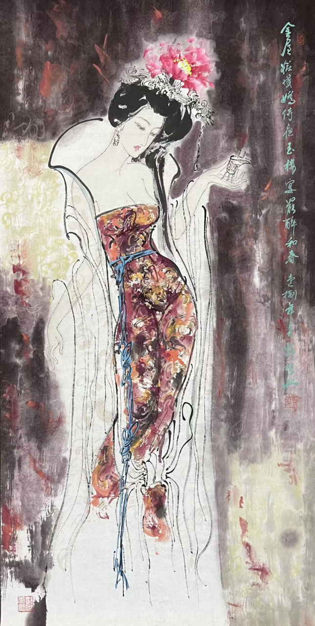 画家薛林兴精品人物#国画##书画