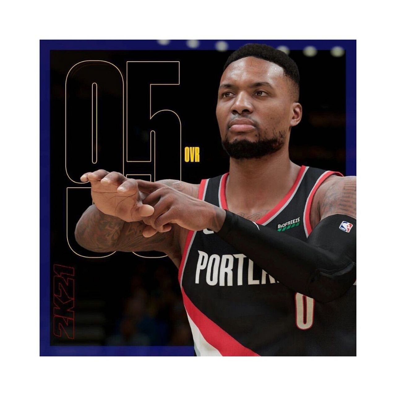 99球星简介99 姓名:达米安·利拉德 英文名:damian