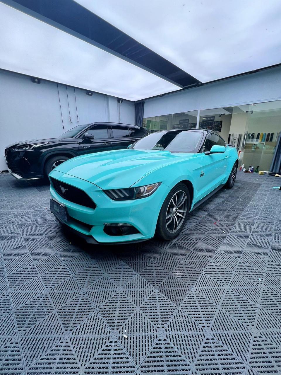 福特野马·pet蒂芙尼蓝施工案例07.