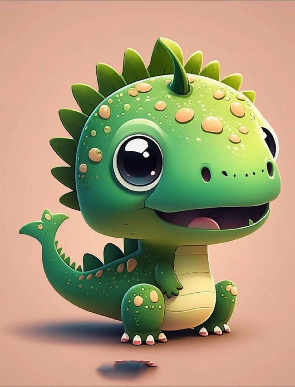 绿色的小恐龙来了