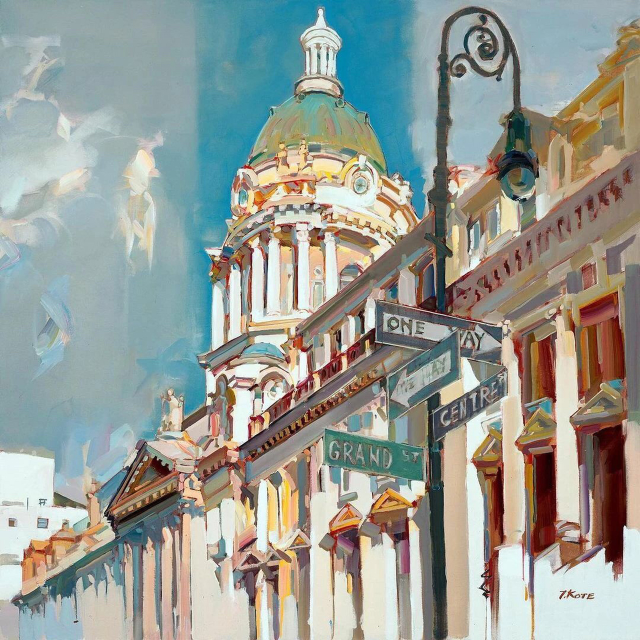 色彩|复杂情景,就这样被轻松画出来了～厉害 作者:josef kote #色彩