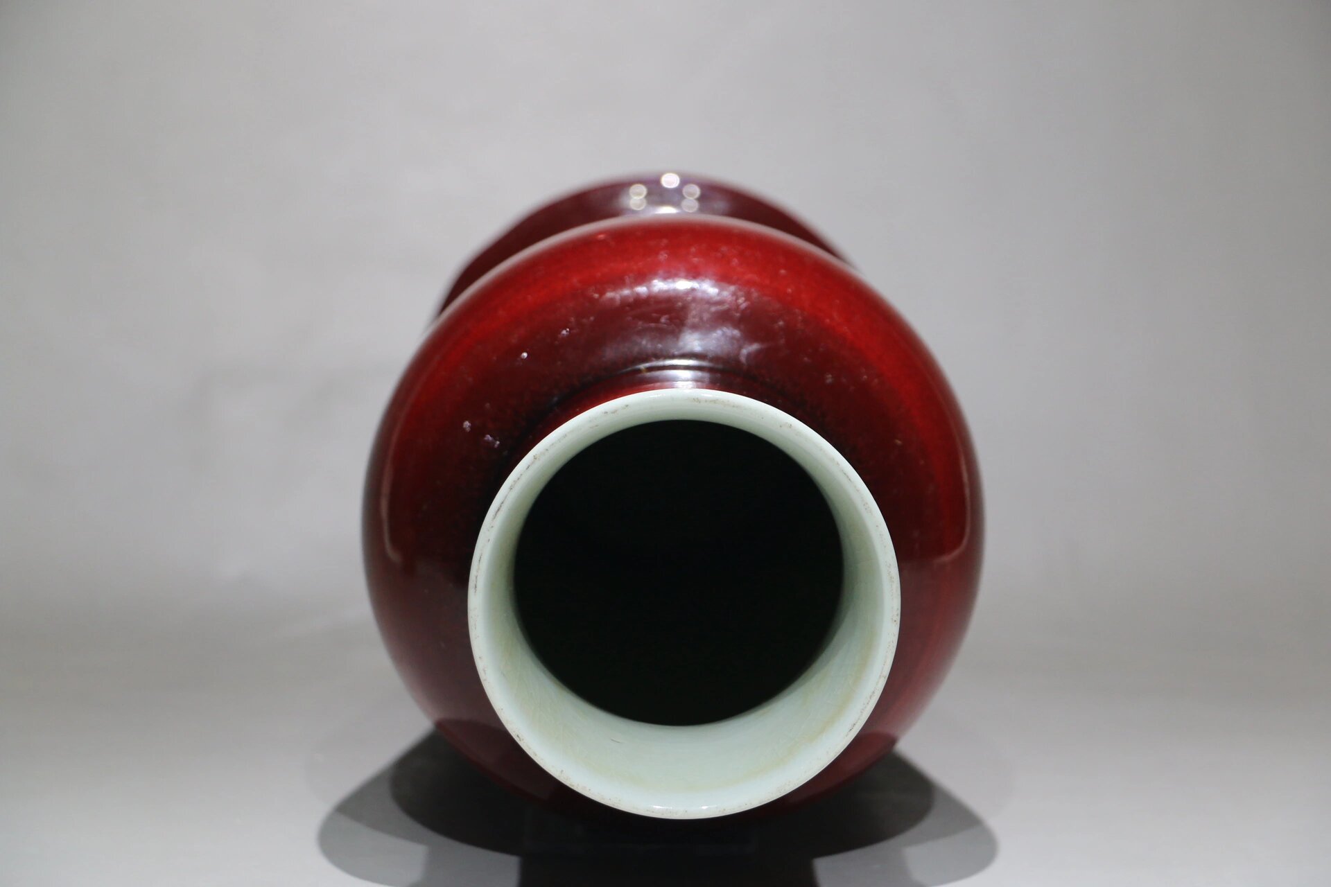 康熙郎窑 康熙郎窑红观音瓶,高度38,崔凯老师鉴定过了!