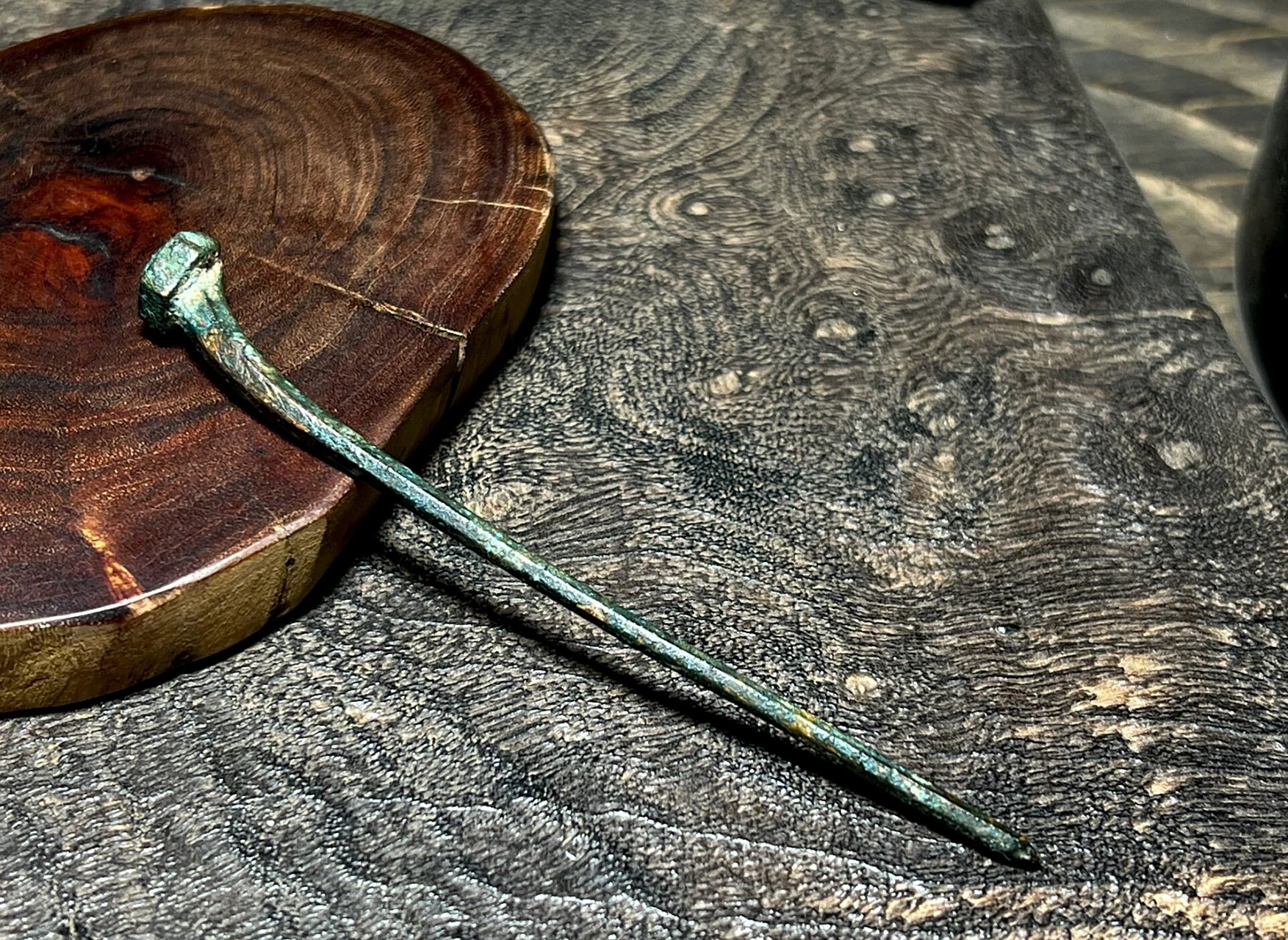 宋代青铜发簪一枚 骨子力度很棒