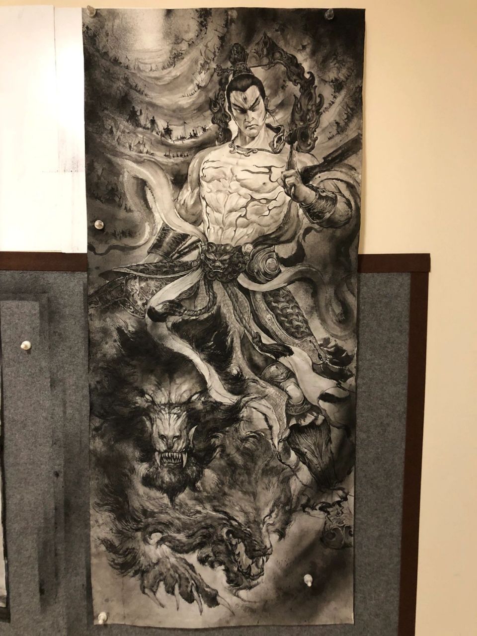 木雨刺青作品二郎真君—杨戬       木雨刺青作品二郎真君—杨戬