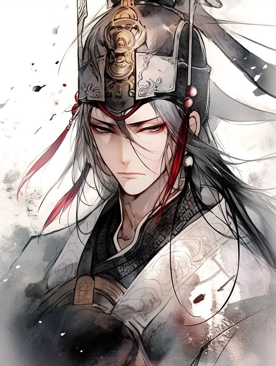 古风少年将军头像壁纸 这张脸是ai理解下的嬴政